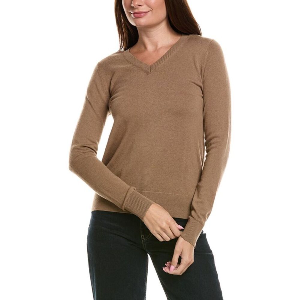 Max Mara Womens  Idoneo Wool Sweater, Brown